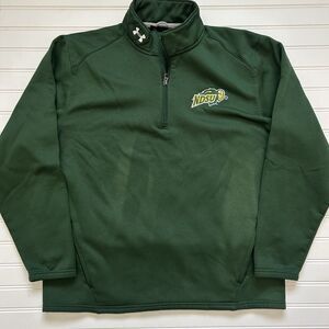 North Dakota NDSU Bison Quarter Zip Pullover Under Armour Men’s Medium Green
